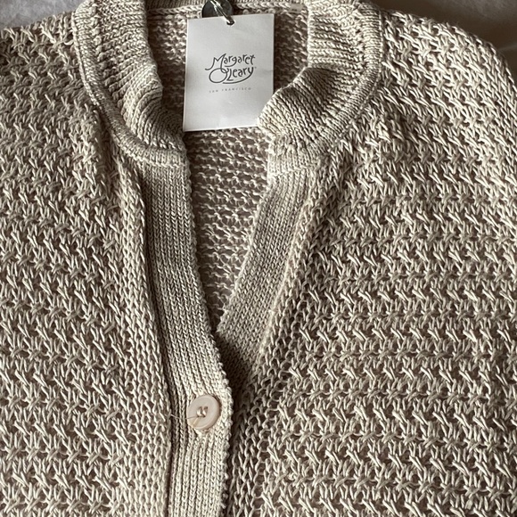 NEW with tag Margaret O’Leary Elodie Cardigan Sz X Small Flax Color - Picture 1 of 5